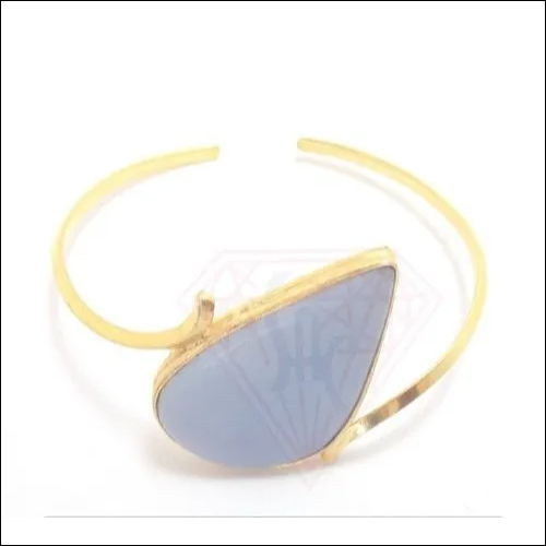 Adjustable Gold Bangle Gemstone Jewellery