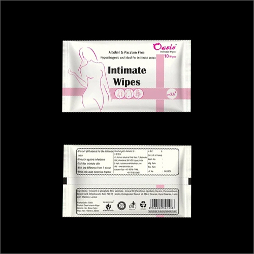Oasis Feminine Wet Wipes - Non Woven Spun Lace Material | Alcohol Free, PH Balanced, Anti Bacterial, Light Weight, Disposable