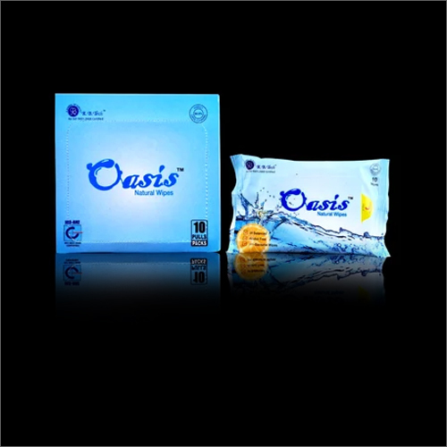 Oasis 10 Pulls Wet Wipes - Non Woven Spun Lace, External Use For Adults | Soft Material, Refreshing Cleansing For Face And Hands