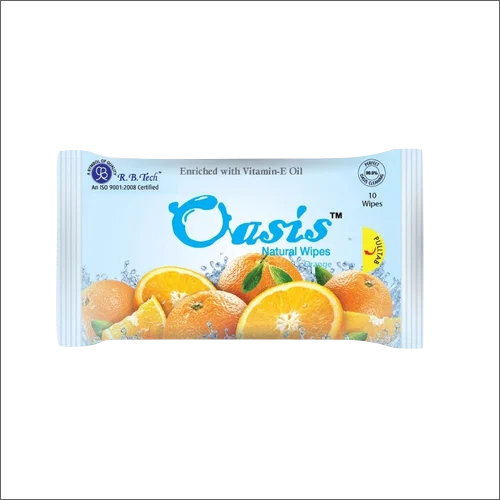 Oasis Natural Wet Wipes - Non Woven Spun Lace, Biodegradable Bamboo & Plant-Based Fibers , Gentle for Adults, Infused with Aloe Vera & Chamomile