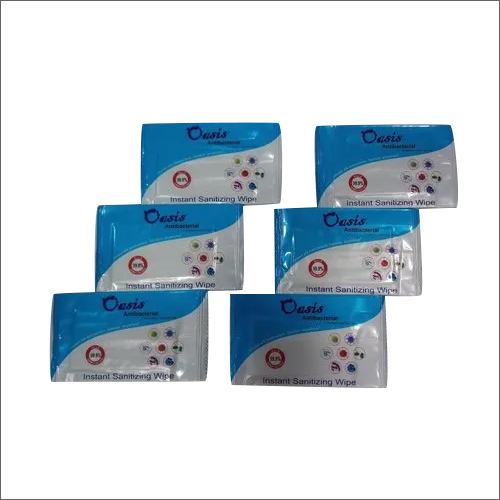 Oasis Instant Sanitizing Single Wipes - Non Woven Spun Lace, products for Wood, Glass, Plastic, Marble | Easy to Carry, Ideal for Home & Office