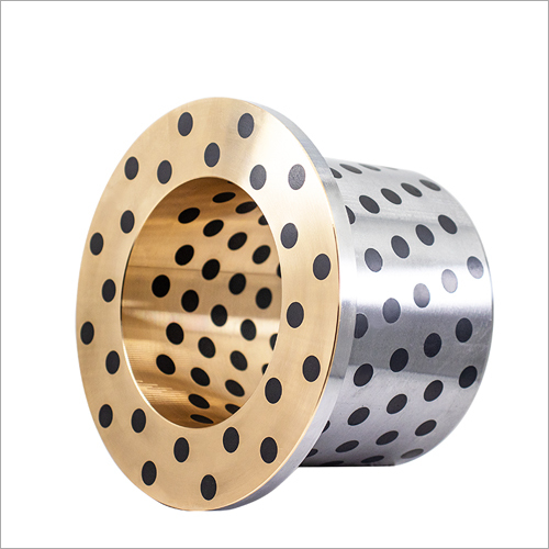 Bimetallic Composite Self Lubricating Bushing - Graphite Copper & Tin Phosphorus Bronze, Custom Size 0.5-5mm, Hard & Wear Resistant, Polished Finish