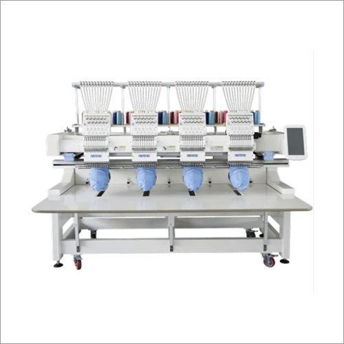 Ft-1204H Four Head Embroidery Machine - Working Table Size: 400X450 Mm