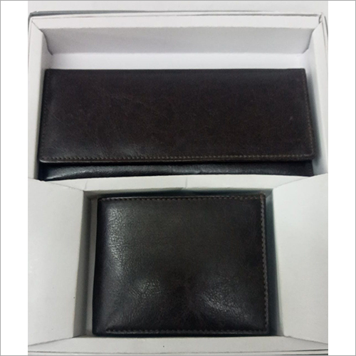 Black Leather Gift Set - Leather Wallet & Diary Combo | Classy, Durable, Perfect for Weddings, Birthdays & Special Events