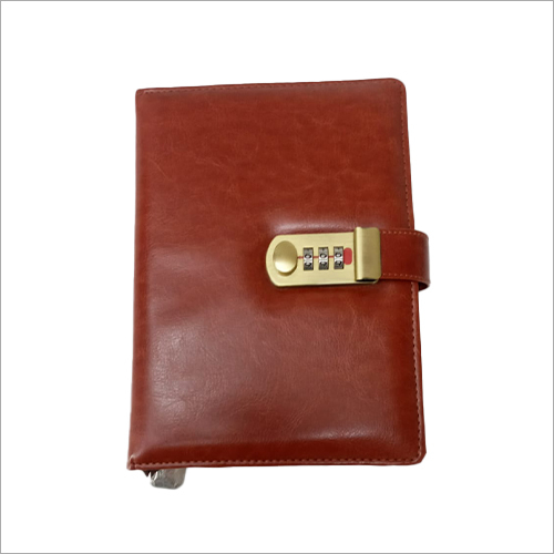 Leather Notebook - 100% Pure Brown Leather, Smooth Finish with Buckle Closure for Secure Document Storage
