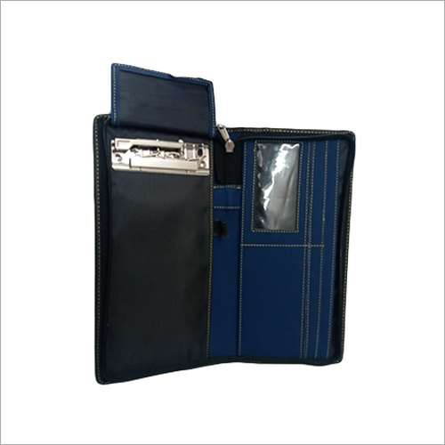 Blue And Black Leather Book Holder