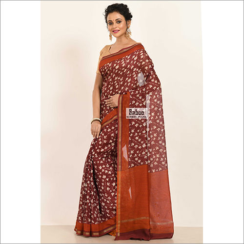 Different Available Chanderi Print Saree