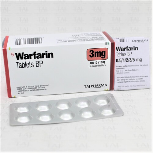 Warfarin Tablets Bp 3Mg at Best Price in Mumbai Taj Pharmaceuticals Ltd.