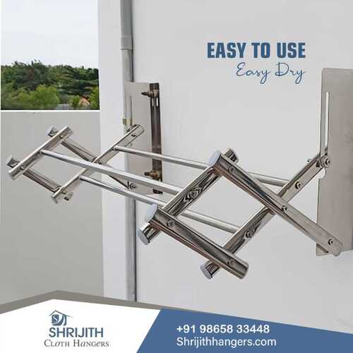 stainless steel cloth drying hanger at kannur