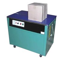 Automatic Box Strapping Machine - Stainless Steel, 900x570x735 Mm, Green | Frequency Speed Control, Adjustable Tension Up To 45 Kg, 1.5 Sec Cycle Time, Portable Design