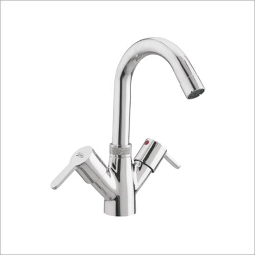 Centre Hole Basin Mixer Water Tap (Waterfall Series) - Color: Silver