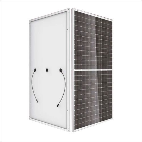 Black-White 595 Watts-Canadian Solar Half-Cut Cell Mono Solar Panel