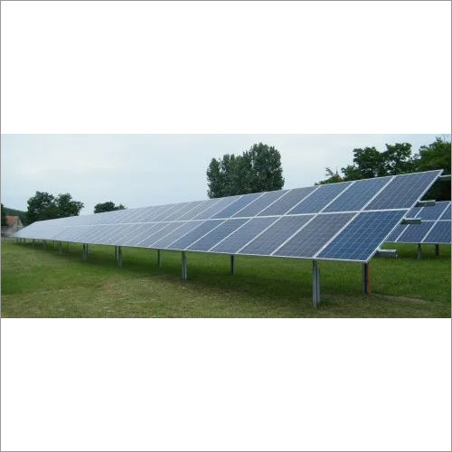 Black-white Ground Solar Power Plant