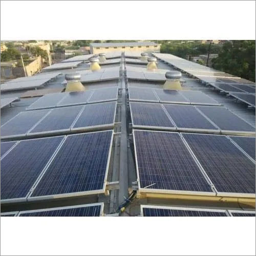 Black-white 500 Kw Industrial Solar Power Plant