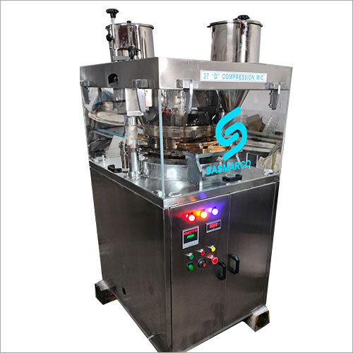 Silver Industrial Tablet Compression Machine