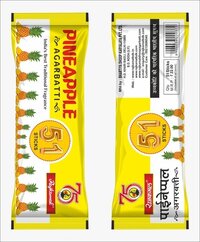 Rajkamal 51 Sticks Pineapple Agarbatti - Bamboo Stick, Black Color, Solid Form | Fragrant Pineapple Incense For Religious Use