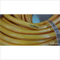 Rubber Spray Hose Pipe - 100 Meter Length, Yellow Color, Round Shape For Industrial Use