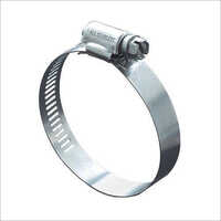 Silver Adjustable Hose Pipe Clamp