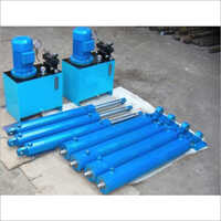 Blue Hydraulic Cylinder And Power Pack
