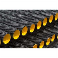 Dwc Sewerage Pipe - Hdpe Material, 10 Meter Length , Round Shape With Matte Black Surface Treatment