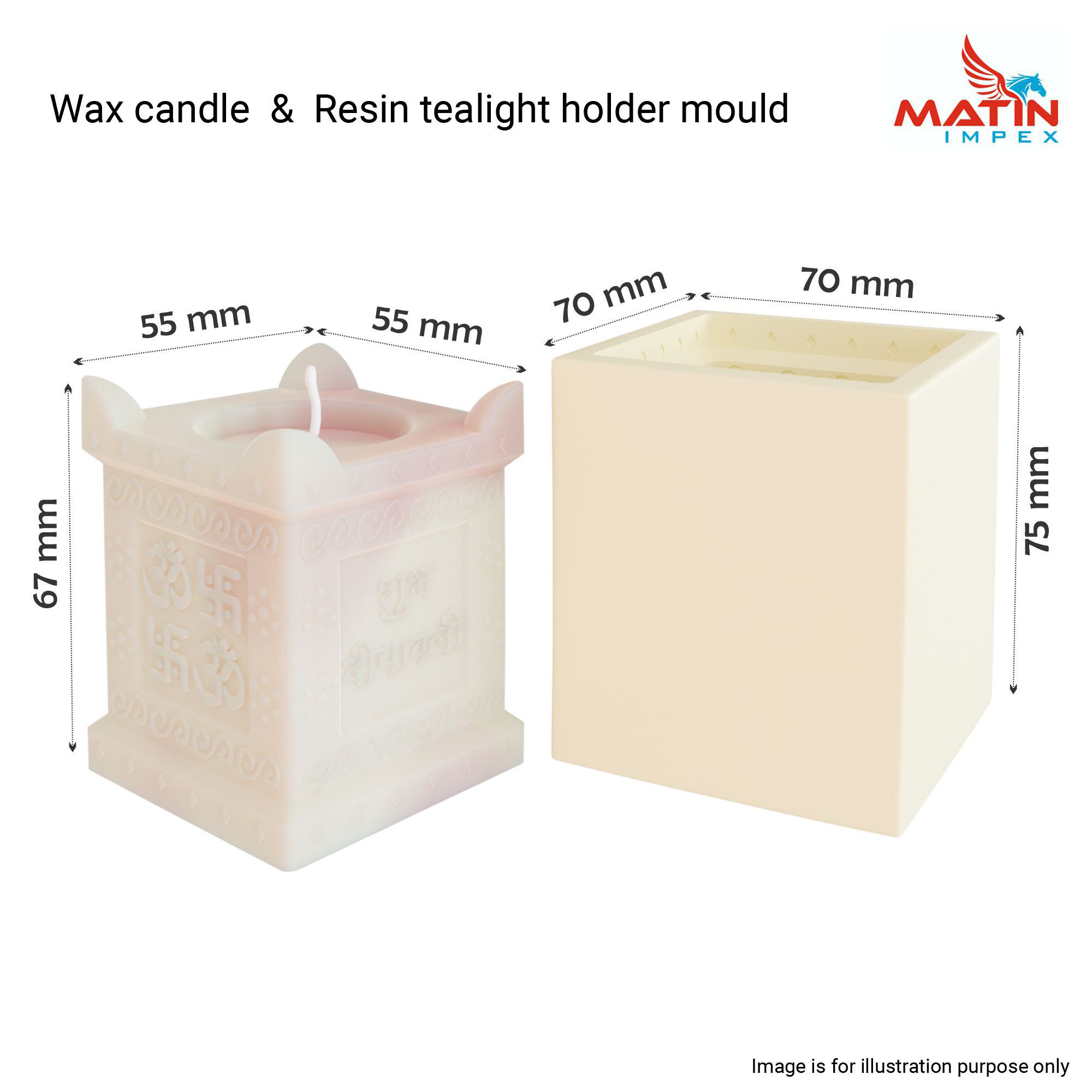 Subh dipawli candle Moulds
