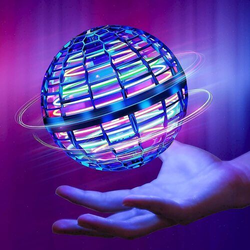 FLYING SPINNER Ball USB Rechargeable In LED Lights 360 Rotating Magic Controller