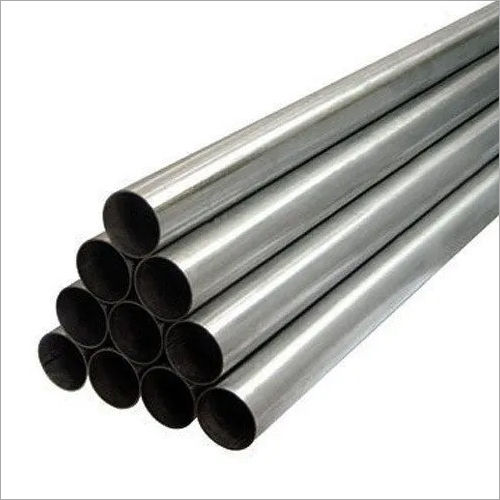 Silver Mild Steel Round Pipe