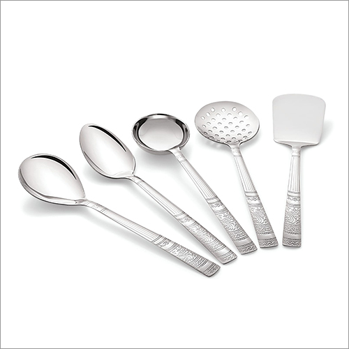 Boston Mirror Finish Serving Spoon Set - Stainless Steel 10 Inch Silver | Attractive Design Smooth Texture Resilient Build Quality
