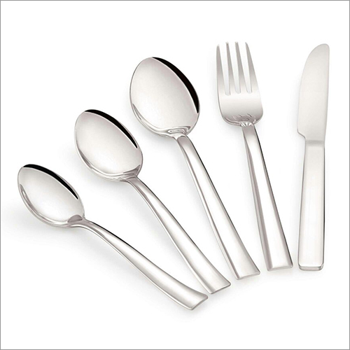 Venice Spoon Set - Stainless Steel, 7 Inch | Mirror Finish, Scratch Resistant, Attractive Design, Corrosion Resistant, Grey, Silver, Golden