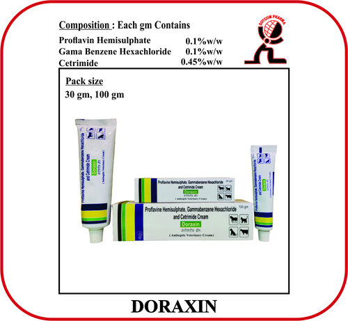 Proflavin Hemisulphate  Cetrimide  Brand DORAXIN 30 gm