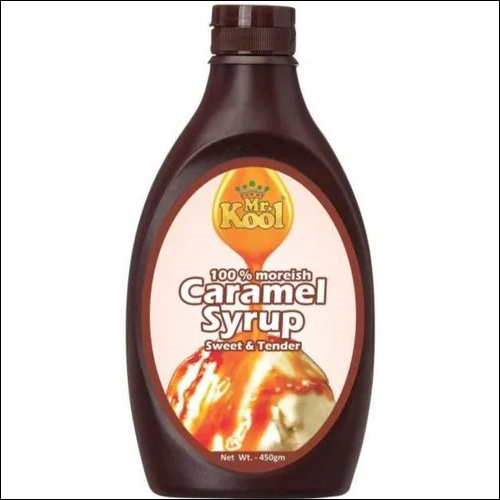 Egg Less Mr.kool Liquid Caramel Syrup - Mason Jar Packaging | Sweet Flavor for Versatile Culinary Uses, Perfect for Desserts and Beverages