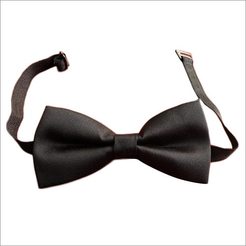 Black Bow Tie - Cotton Blend | Classic Plain Design, Suitable for All Seasons Including Rainy, Spring, Summer, and Winter