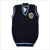 School Half Sleeve Woolen Sweater - Unisex Fit For Children | Washable, Ideal For Primary, Middle, And High School Uniforms