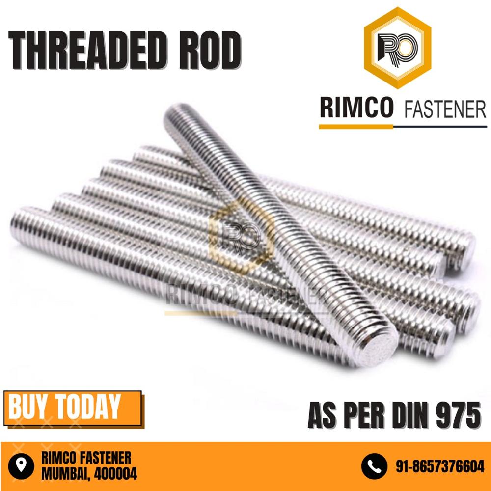 Stainless Steel Fully Threaded Rod - Standard Size, Silver Polish Finish | Durable, Corrosion Resistant, Superior Quality, Customized Solutions