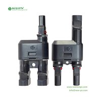 PV4.0 Solar Branch Connectors 1000VDC 30A IP67 Waterproof MC 4 T Branch Connectors