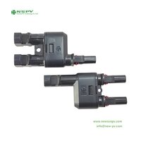 NSPV 1000VDC 30A 2 To 1 Solar Branch Connectors 30A Solar Y Connectors For Photovoltaic System Connections