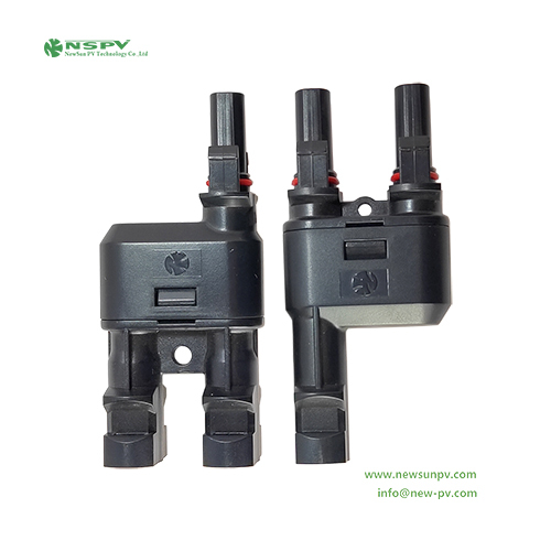 NSPV 1000VDC 30A 2 To 1 Solar Branch Connectors 30A Solar Y Connectors For Photovoltaic System Connections