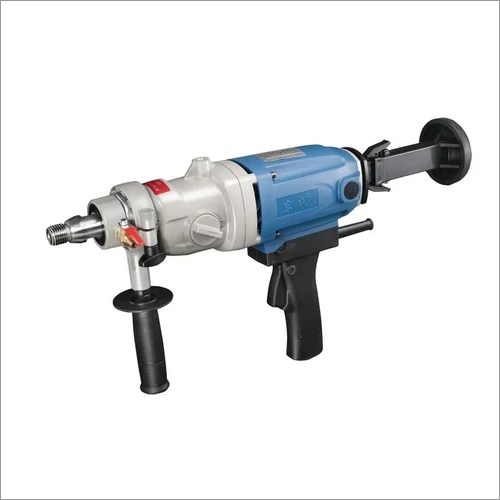 Dongcheng Concrete Core Drill Machine - Mild Steel, 190 MM Drilling Diameter | Semi-Automatic, Electric Power Source, Weight 6 KG, Available in Silver, Blue, Black