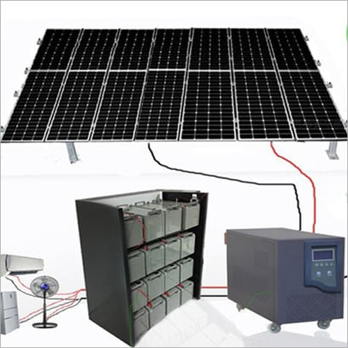 Blue Mounting Structure Grid Tie Solar Rooftop Systems For Commercial
