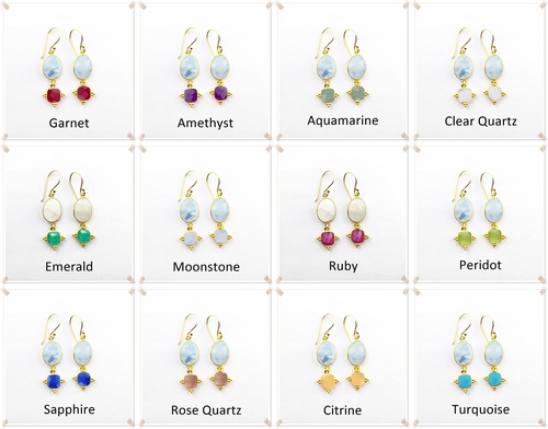 Gemstone Earring- Dangling Fashion Earring Bezel Connector For Girls and Woman's