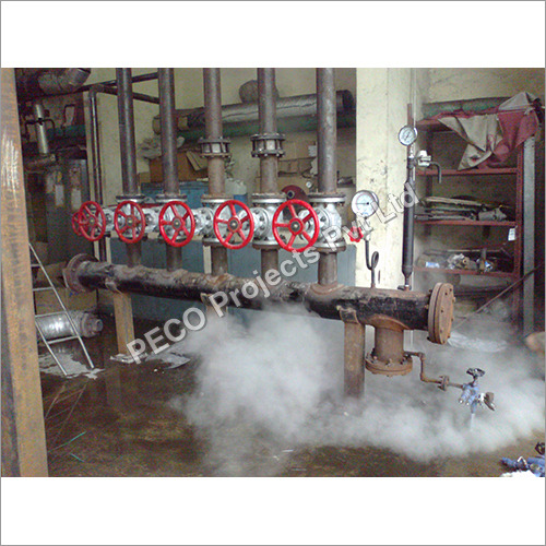 Stainless Steel Steam Header Flushing Piping System