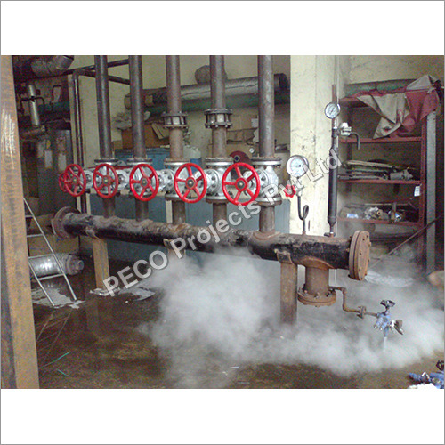 Steam Header Flushing Piping System