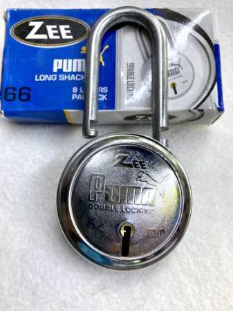 Grey 8 Lever Door Padlock