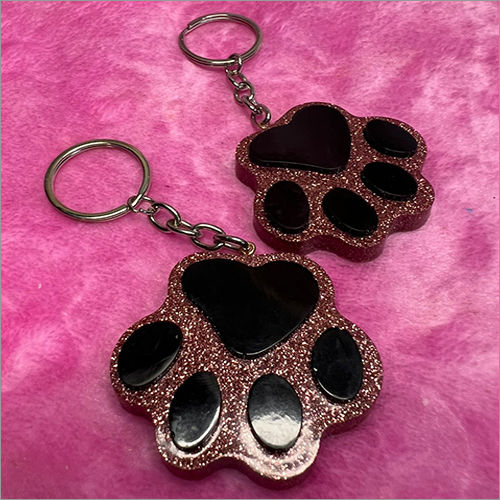 Indian Resin Paw Keychain