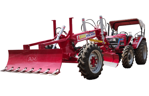 Red Grader Attachment For Mahindra Tractor