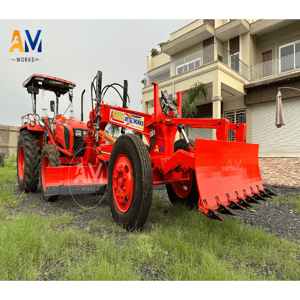 Tractor Grader For Kubota - Color: Red