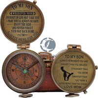 Son Gifts Mom To Son Compass  Working Compass With Leather Case To My Son Love Mom Mother To Son Gifts Graduation Day Gifts For Son Birthday Gifts  Confirmation Gifts For Son