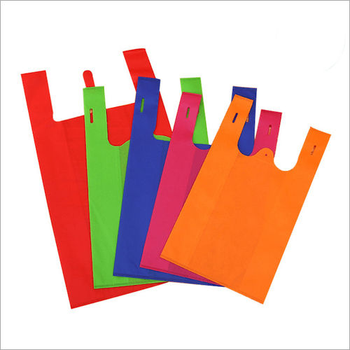 With Handle 60 Gsm Non Woven U Cut Bag