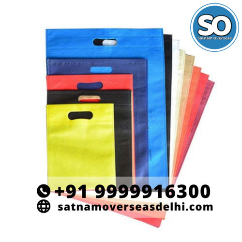 With Handle 60 Gsm Non Woven D Cut Color Bag