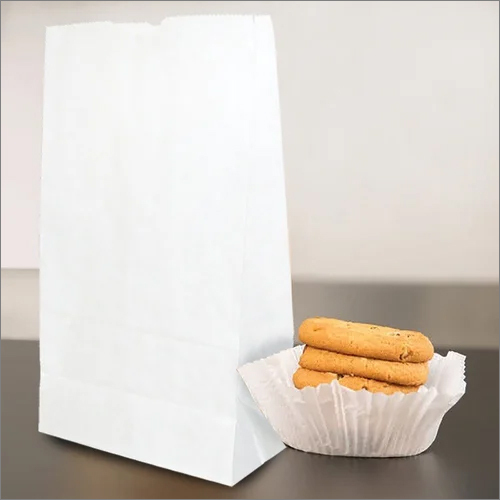 White Square Bottom Bag